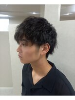 カルフールロコ キョウゴク八潮店(Carrefour LOCO)&nbsp;【波打ちウェーブショート】メンズスタイルはセットで変わる！