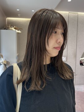 マイル 渋谷(mile) 【SATSUKI】ブリーチなしカーキカラー