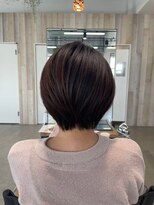 グランデュール 東静岡池田店(GRANDEUR)&nbsp;東静岡ショートボブくびれショートイルミナカラー顔周りレイヤー