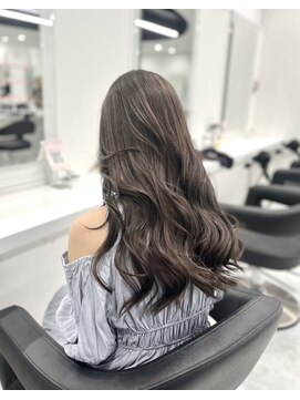 ディジョン(Dijon) 韓国顔まわりレイヤーカットグレージュオリーブベージュブラウン