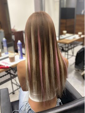 ネクスト 池袋(NEXT) ダブルカラー/ミルクティーベージュ/エクステ/ハイライト