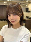 外ハネボブラインボブ切りっぱなしボブヘイリーボブパッっとボブ