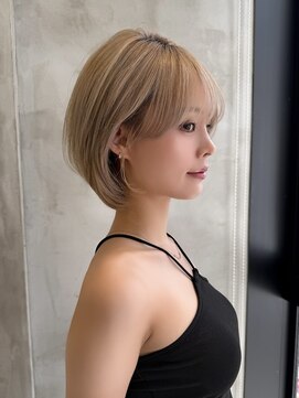 ロンドルーチェ 心斎橋(Lond luce) ダークアッシュ/ミディアムレイヤーカット［髪質改善/縮毛矯正］