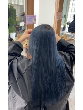 ハロヘアー(halo hair) 大人気の寒色カラー!