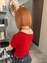 ポノ(po_no) タッセルボブオレンジヘアカラー