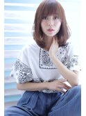 【DISHEL 】大人世代小顔ラウンドバングミディ