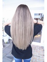 オズ 郡山桑野店(OZ)&nbsp;【OZ田中】バレイヤージュ#ホワイトベージュ