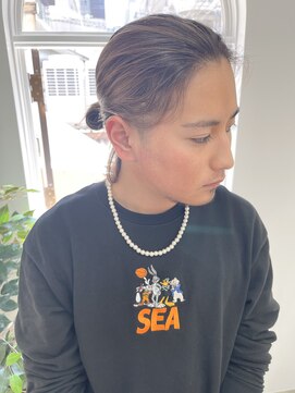 ネイビー(Navy) マンバン【バレイヤージュ】