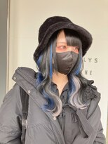 アリーズ(ALLYS)&nbsp;インナーエクステ blue×silver @rrchimu