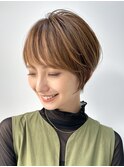 30代40代大人女性/前髪ありショートボブ/ショートヘア/髪質改善