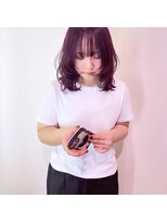 アッドランプ ヘアー 柳津店(add Lamp hair) レイヤーカット×ワインレッド