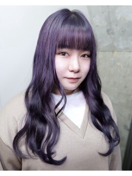 ブレンバイドット 町田(BLEN by dot.) 色落ちも楽しめるモーヴロング