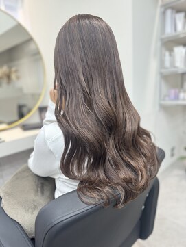 クアン(Cuan) ◆ブラウンレイヤーロングウェーブ◆