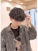 波巻きパーマ波巻きスパイラルマッシュサーフカールスパイラル