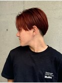 【SHARON】ハンサムショート×ダークレッド