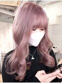 ケアブリーチ/ダブルカラー/ピンクベージュ/ベイビーピンク/渋谷
