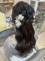 プーペ(pupe)&nbsp;お呼ばれハーフアップ