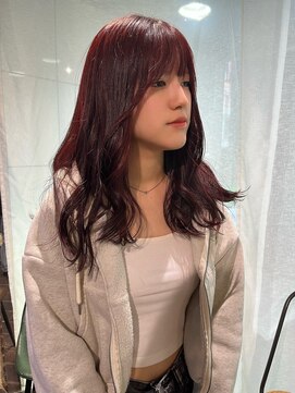 ヘアーアンドメイク ビス(HAIR&MAKE bis) 秋カラー/深めボルドー/カシスレッド【黒田あさみ】