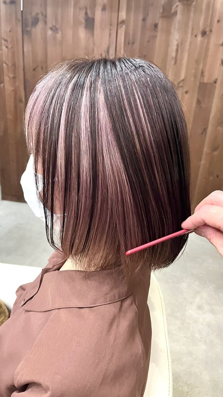 2025年春】ミディアム インナーカラーの髪型・ヘアアレンジ 2025年春】ミディアム インナーカラーの髪型・ヘアアレンジ