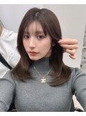 【LICCA 伊崎優李】艶髪ブラウン/韓国ヘア/レイヤーカット/前髪