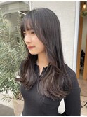 顔周りが決め手の重ためロング20代/30代/40代/50代