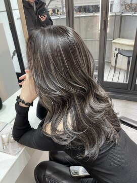 ブレンド 渋谷(BLend) マチルダボブ前髪ハイライトカラー