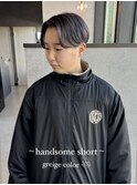 ハンサムショート/グレージュカラー/刈り上げ女子