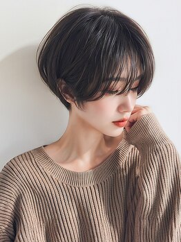 ヌーヴ(n.v.)の写真/【京都駅すぐ☆】1人1人の個性を活かしたショートヘアをご提案。どこから見ても綺麗なシルエットに。