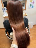 ★美髪イメチェンモテ髪オレンジカラー大人ガーリー髪質改善