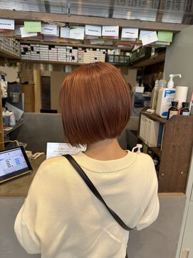 クルニエ(crenier) オレンジベージュ/丸みショート/丸みボブ