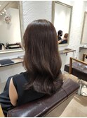 括れ巻き透明感ナチュラルブラウンプラチナ20代30代髪質改善