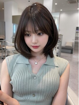 スイ おもろまち(SUI) ボブ韓国レイヤー髪質改善縮毛矯正._.