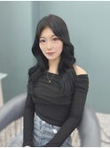 透明感暗髪×韓国レイヤー