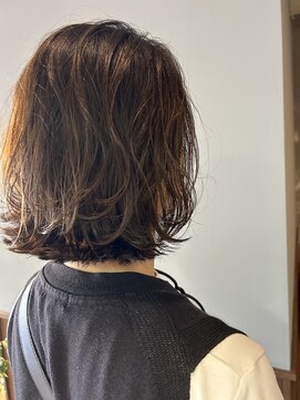フープ 川越(hoop) クセをいかした大人のボブスタイル