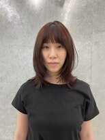 バサ 江古田店(BASSA)&nbsp;【Kansaku】レイヤー×ダークレッドカラー