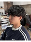 緩めシャドウパーマ