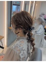 ギルド 清瀬店(GUILD)&nbsp;ゆる編みおろしヘアアレンジ