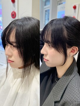 アッシュ 大泉学園店(Ash) 結んで可愛い顔まわりカット