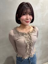 ウェウェ(wewe)&nbsp;ボブ/丸みボブ/顎ラインボブ/艶カラー/西宮/西宮北口
