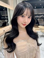 ディーバ 横浜(D.I.E.V.A)&nbsp;10代20代30代韓国くびれミディアムレイヤー艶髪ブルーブラック