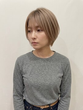 ココカラヘアー プラス(cococara‐hair plus) ショートボブ/ハイトーン/前髪あり