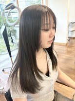 スタイル 袋町(STYLE)&nbsp;顔周りレイヤー 透明感カラー グレージュカラー