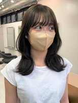 Valone Tokyo レイヤーカット/韓国ヘア/髪質改善【12/1NEW OPEN（予定）】&nbsp;ba1467__暗髪アッシュミディアムレイヤー髪質改善レイヤーカット