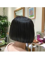ナノハナ&nbsp;鹿沼で唯一本格ヘッドスパが出来る美容室　シンプルボブ