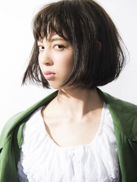 スリーバイキープ 尾山台(THREE by KEEP) 【THREEbyKEEP、尾山台木田】 黒髪切りっぱなしボブ