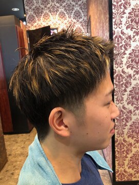 ヘアリゾート マンゴスティン(hair resort Mangosteen) メンズハイライトショートヘア
