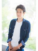20代30代40代メンズビジネスツーブロックアッシュブラック