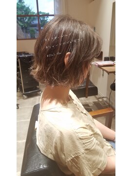 ジリッタ(JILI.TA) 【JILI.TA京都】黒髪暗髪アッシュ小顔前下がり切りっぱなしボブ