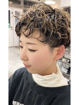 ラプト(rapt) お客様スナップ　ツーブロックパーマ