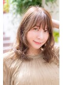 Ameri 大人っぽラフセミディ　イルミナカラー　【新宿】